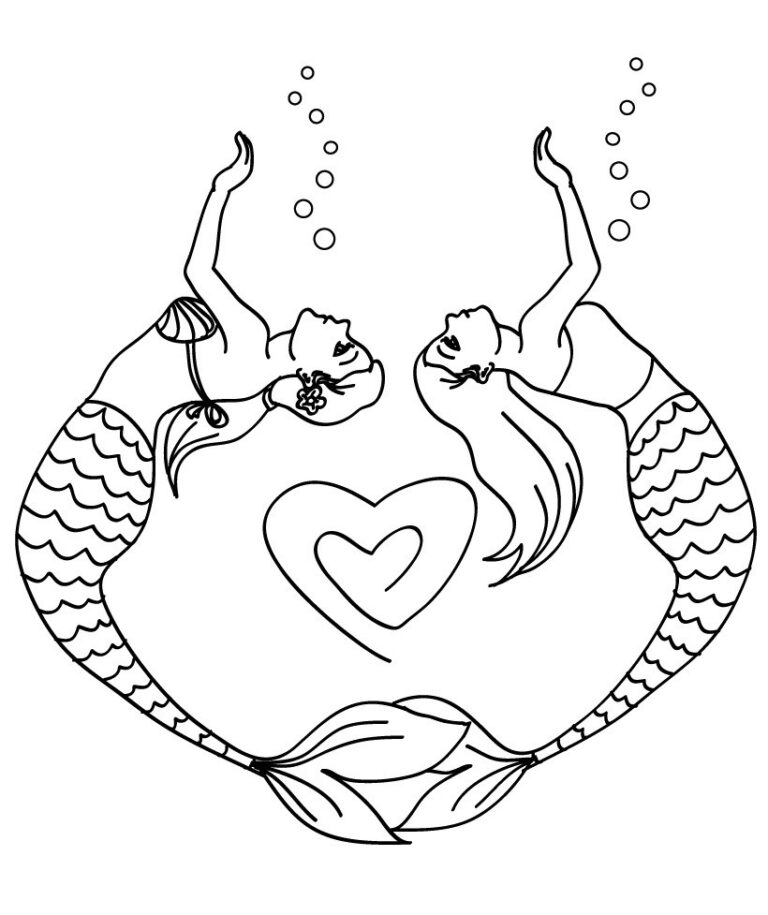dessin mermaid sirene